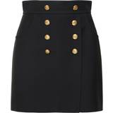 Gucci Dame Nederdele Gucci Silk and wool miniskirt black