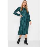 8 - Jersey Kjoler LTS Tall Charcoal Green Spot Print Dress Tall Women's Maxi Dresses