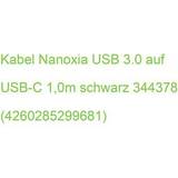 Nanoxia USB-kabel Kabler Nanoxia Kabel USB 3.0 auf USB-C 1.0m