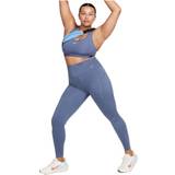 48 - Blå Tights Nike Højtaljede Go-leggings fuld længde og med lommer og fast støtte til kvinder blå