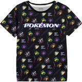 Pokémon T-shirts Børnetøj Pokémon gaming T-shirt Børn Distortion till Unisex sort
