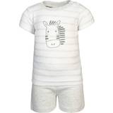 48 - Grå - Zebra Tøj Jacky T-shirt Shorts Zebra grå melange