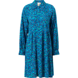 50 - Dame - Grøn Kjoler Y.A.S Kjole yasPollo LS Shirt Dress Grøn