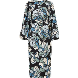 By Malina Blå Tøj By Malina Kjole Wrap Detailed Midi Dress Blå