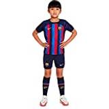 FC Barcelona Fodboldsæt Nike F.C. Barcelona 2022/23 Home Younger Kids' Football Kit Blue
