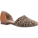 Hush Puppies Dame Sneakers Hush Puppies Womens/Ladies Leopard Print Suede Shoes Brown
