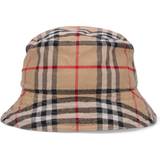 Burberry Bomuld Tilbehør Burberry Check Cotton Bucket Hat