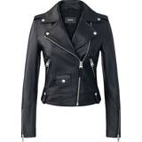 Dame - Læderjakker - Nylon Mackage Black Baya Leather Jacket Black