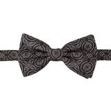 Dolce & Gabbana Tilbehør Dolce & Gabbana Black white 100% Silk Adjustable Neck Papillon Tie