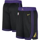 Los Angeles Lakers Bukser & Shorts Nike NBA Los Angeles Lakers Dri-fit City Edition Swingman Shorts, Black/amarillo