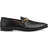 Gucci 10 Lave sko Gucci Men's Leather Horsebit Loafer With Web, Black, Leather