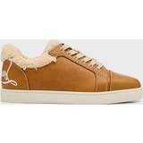 Christian Louboutin 37 ½ Sneakers Christian Louboutin Vierissima shearling-trimmed sneakers brown
