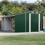 vidaXL green, 277 Shed Metal Shed Outdoor Shed (Building Area )