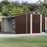 vidaXL brown, 277 Shed Metal Shed Outdoor Shed (Building Area )