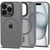 Titan Mobilcovers Tech-Protect iPhone 15 Max Magmat Cover MagSafe Kompatibel Mat Titanium