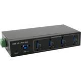 EXSYS EX-11224HMVS 4 Port USB 3.2 Gen 1 Din-Rail Kit VIA VL811+