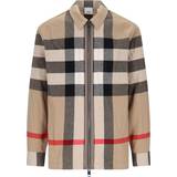 Burberry Ternede Overtøj Burberry Check Wool Cotton Overshirt