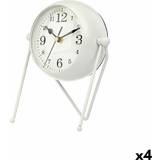 Hvid Bordure Gift Decor White Metal 18 Table Clock