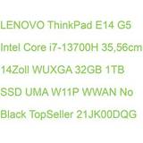 Bærbar Lenovo ThinkPad E14 Gen 5 21JK 14tommer 32GB 1TB