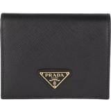 Prada Tegnebøger & Nøgleringe Prada Small Saffiano Leather Wallet - Black TU