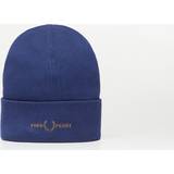 Fred Perry Tilbehør Fred Perry Unisex Graphic Beanie in Navy Dark Caramel