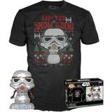 Metal Figurer Star Wars Holiday Stormtrooper POP! & Tee Metallic Vinyl Figur 557 Funko Pop! Funko Shop Europe