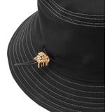 Versace Herre Tilbehør Versace Black Embroidered Bucket Hat 2B050-Black-Grey