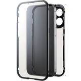 BLACK ROCK Sølv Mobiltilbehør BLACK ROCK 360° Glass Cover Apple iPhone 15 Pro Sort