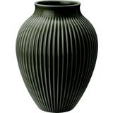 Grøn Vaser Knabstrup Keramik Fluted Dark Green Vase 27cm