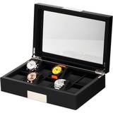 Rothenschild Herre Ure Rothenschild Uhrenbox RS-2350-10BL für 10 black