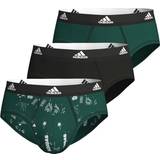 Adidas Boxsershorts tights - Herre Underbukser adidas 3-pak Active Flex Cotton Brief Black/Green * Kampagne *