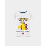 Pokemon T-shirts Børnetøj Pokemon: pika silhouette girls white t-shirt bambino 134/140 t-shirt neu