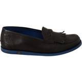Dolce & Gabbana Sko Dolce & Gabbana Black Leather Tassel Slip On Loafers Shoes EU39/US6