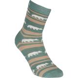 Dame - Grøn - Stribede Undertøj Gridarmor Striped Bear Merino Socks, 44-47, Green Bay