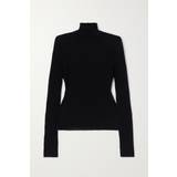 48 - Polyamid - Sort Sweatere Saint Laurent Wool-blend turtleneck sweater black