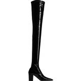 Saint Laurent Høje støvler Saint Laurent Betty vinyl over-the-knee boots black