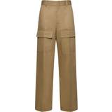 Gucci Bukser Gucci Wide-leg cotton cargo pants brown