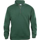 Clique Basic Half Zip Sweatshirt - Bottle Green
