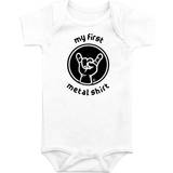 Bodyer Metal Kids Body Baby- & børnetøj My First Metal Shirt drenge og piger hvid