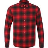 Woolrich Tøj Woolrich Light Flannel Check Shirt in Red Check