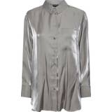 Dame - Firkantet - Sølv Tøj Pieces Pcsola Skjorte