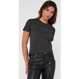 Hugo Boss Dame T-shirts & Toppe Hugo Boss Elogo Mini T-Shirt Black, Black, Xs, Women Black