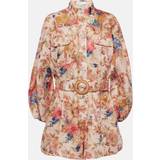 M - Multifarvet Jumpsuits & Overalls Zimmermann August floral linen playsuit multicoloured