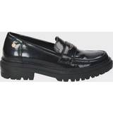 XTI Dame Sneakers XTI Womens Ladies Patent Shoes Black