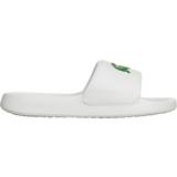 Lacoste Badesandaler Lacoste Women's Croco 1.0 Synthetic Slides White & Green