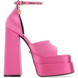 Versace Pink Højhælede sko Versace Fuchsia Satin Medusa Aevitas Sandals