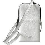Dolce & Gabbana Hvid Tasker Dolce & Gabbana White Leather Purse Crossbody Sling Phone Bag