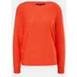 32 - Dame - Polyamid Sweatere Comma Strickpullover Orange