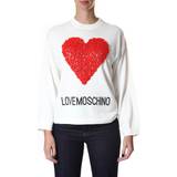 Love Moschino Uld Overdele Love Moschino White Acrylic Sweater IT44