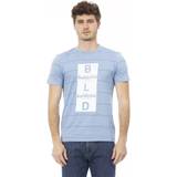 Blå - Kort Overdele Baldinini Trend Light Blue Cotton T-Shirt